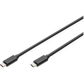 ASSMANN Electronic 1.8m USB 3.1 C - C 1.8m USB C USB C Mannelijk Mannelijk Zwart USB-kabel