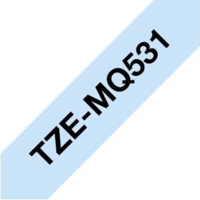 Brother TZE-MQ531 Zwart op blauw TZe labelprinter-tape