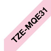 Brother-TZE-MQE31-Zwart-op-roze-TZe-labelprinter-tape