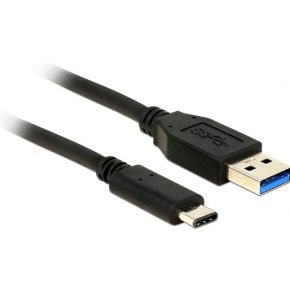Delock 83869 SuperSpeed USB 10 Gbps (USB 3.2 Gen 2) Kabel Type-A naar USB Type-C™ 0,5 m