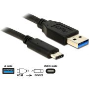 DeLOCK-83869-USB-kabel-0-5m-USB3-1-C-USB3-1-A-USB-A-USB-C-male-male-Zwart