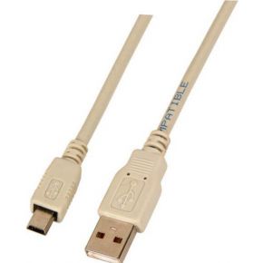 Efb Elektronik Usb20 A Mini B 3M 3M Usb A B Mannelijk Grijs Kabel huismerk kopen in de aanbieding