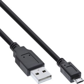 InLine 31710 1m USB A Micro-USB B Mannelijk Mannelijk Zwart USB-kabel