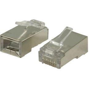 Valueline Rj45 Connector 10 Sts Voor Stugge Cat6 Kabel Kunststofmetaal valueline kopen in de aanbieding