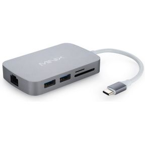 Minix Neo C Usb C 2Xusb 30 A Rj45 Tf Sd C Hdmi Grijs Kabeladapterverloopstukje minix kopen in de aanbieding