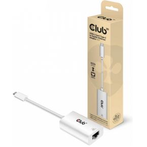 CLUB3D CAC-1519 tussenstuk voor kabels USB-C RJ-45 Wit