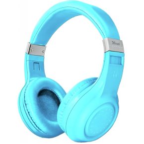 Trust Dura Hoofdband Stereofonisch Bedraad En Draadloos Blauw Mobiele Hoofdtelefoon trust kopen in de aanbieding