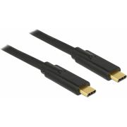 DeLOCK 83868 4m USB C USB C Mannelijk Mannelijk Zwart USB-kabel