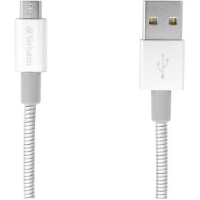 Verbatim Micro Usb Kabel Sync Charge 30Cm Zilver verbatim kopen in de aanbieding