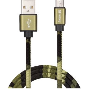 Sandberg Microusb Green Camouflage 1M sandberg kopen in de aanbieding