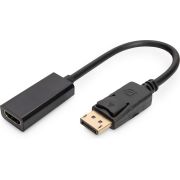 Digitus AK-340408-001-S 0.15m DisplayPort HDMI Type A (Standard) Zwart video kabel adapter