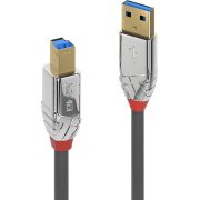 Lindy 36661 1m USB A USB B Mannelijk Vrouwelijk Grijs USB-kabel