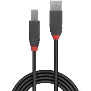 Lindy-36671-0-5m-USB-A-USB-B-Mannelijk-Vrouwelijk-Zwart-Grijs-USB-kabel