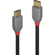 Lindy-36871-1m-USB-C-USB-C-Mannelijk-Mannelijk-Zwart-Grijs-USB-kabel