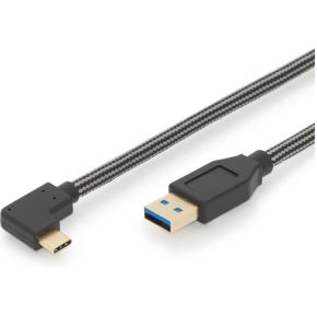 Assmann Electronic 84314 1M Usb C A Mannelijk Zwart Kabel assmann kopen in de aanbieding