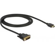 DeLOCK 85582 1m HDMI Type A (Standard) DVI-D Zwart video kabel adapter