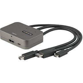 Startech StarTech.com CDPHDMDP2HD video kabel adapter 0,27 m HDMI + USB HDMI + Mini DisplayPort + USB Type-C