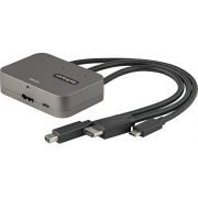 StarTech.com CDPHDMDP2HD video kabel adapter 0,27 m HDMI + USB HDMI + Mini DisplayPort + USB Type-C