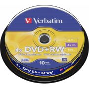Verbatim DVD+RW 4X 10st. Spindle