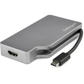 StarTech.com USB-C Docking Station Grijs (VGA/DVI/HDMI/MiniDP)