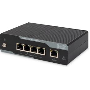 Assmann Digitus Dn 95125 Network Repeater 1000Mbits Zwart Bridge assmann kopen in de aanbieding