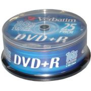 Verbatim DVD+R 16X 25st. Spindle