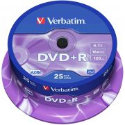 Verbatim DVD+R 16X 25st. Spindle
