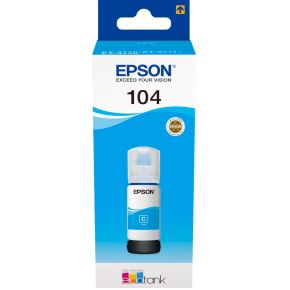 Epson 104 65ml Cyaan Inktcartridge voor de Ecotank