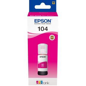 Epson 104 65ml Magenta Inktcartridge voor de Ecotank
