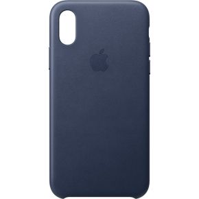 Apple Iphone Xs Leather Case Midnight Blue apple kopen in de aanbieding
