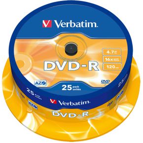 Verbatim DVD-R 16X 25st. Spindle