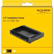 DeLOCK-18364-Installation-Frame-for-2-5-SATA-drive-8-89-cm-3-5-Opslagschijflade-Zwart