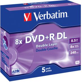 Verbatim DVD+R DL 8X 5st. Jewelcase