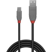 Lindy-36732-1m-USB-2-0-Cable-USB-A-Micro-USB-B-Mannelijk-Mannelijk-Zwart-Grijs-USB-kabel