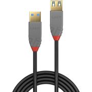 Lindy-36760-0-5m-USB-A-USB-A-Mannelijk-Vrouwelijk-Zwart-USB-kabel