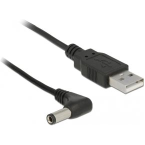 Delock 85588 USB-voedingskabel naar DC 5,5 x 2,5 mm male 90° 1,5 m