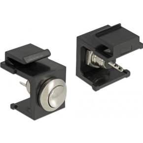 Delock 86402 Keystone Led Zwart Roestvrijstaal Kabel Connector delock kopen in de aanbieding