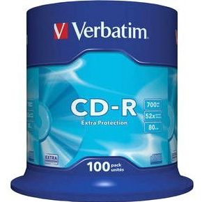 Cdr Verbatim 80M 52X 100St Spindle verbatim kopen in de aanbieding