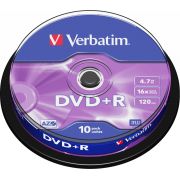Verbatim DVD+R 16X 10st. Spindle