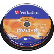 Verbatim DVD-R 16X 10st. Spindle