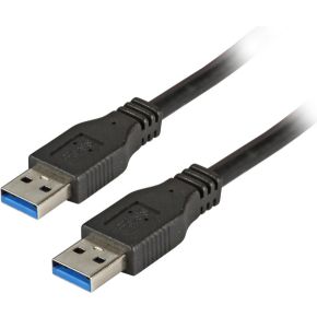 EFB Elektronik K5280SW.1 1m USB A USB A Mannelijk Mannelijk Zwart USB-kabel