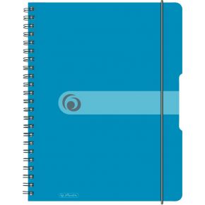 Herlitz 11293610 Blauw Transparant A4 80Vel Schrijfblok Schrift herlitz kopen in de aanbieding