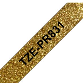 Brother TZe-PR831 Zwart op goud TZe labelprinter-tape