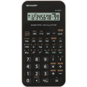 Sharp El 501X Pocket Wetenschappelijke Rekenmachine Zwart Wit Calculator sharp kopen in de aanbieding