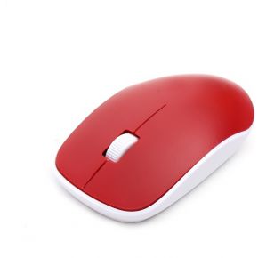 Omega Om0420Wr Rf Draadloos Optisch 1200Dpi Ambidextrous Rood Wit Muis omega kopen in de aanbieding
