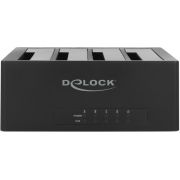 DeLOCK 63930 basisstation voor opslagstations USB 3.2 Gen 1 (3.1 Gen 1) Type-B Zwart