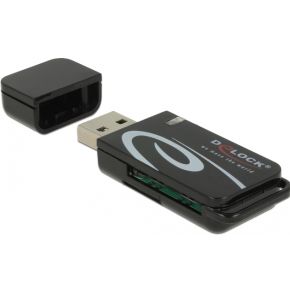 DeLOCK 91602 geheugenkaartlezer USB 2.0 Zwart