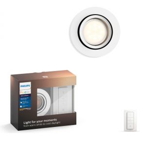 Philips Hue Milliskin Led Inbouwspot Rond Wit philips kopen in de aanbieding
