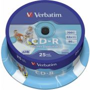 Verbatim CD-R 52x 25st. Spindle Printable
