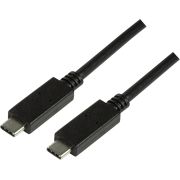 LogiLink CU0128. USB C-kabel Zwart 50 cm